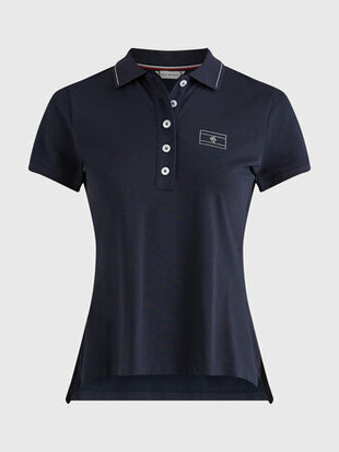 Tommy Hilfiger CRYSTAL embellished poloshirt style desert sky mt XS