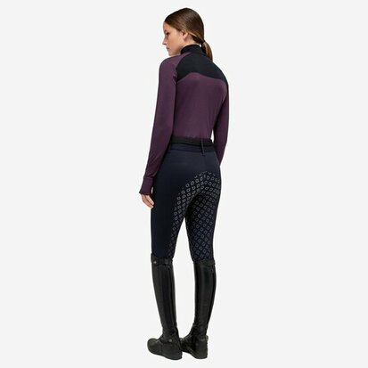 Cavalleria Toscana Techwool half zip Aubergine  fw22 turtleneck Maat XS