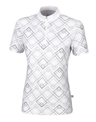 Pikeur KAMILLA wedstrijd shirt WHITE / GREY