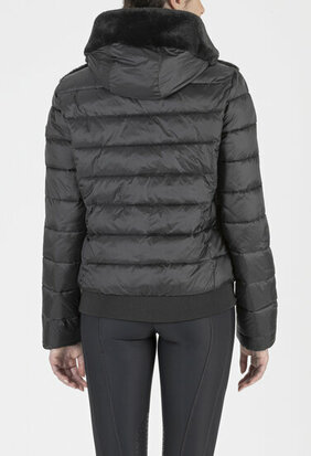 Equiline - GELLEG - Ecofur / puffer jas zwart 