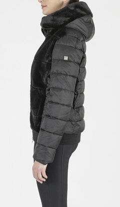 Equiline - GELLEG - Ecofur / puffer jas zwart 