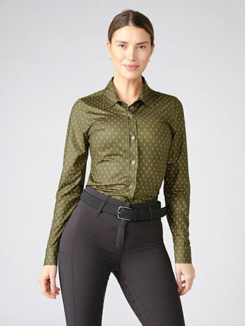 Ps of Sweden Estelle Magic shirt Olive Maat XS