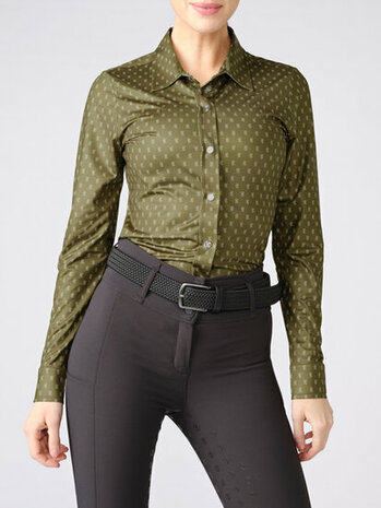 Ps of Sweden Estelle Magic shirt Olive Maat XS