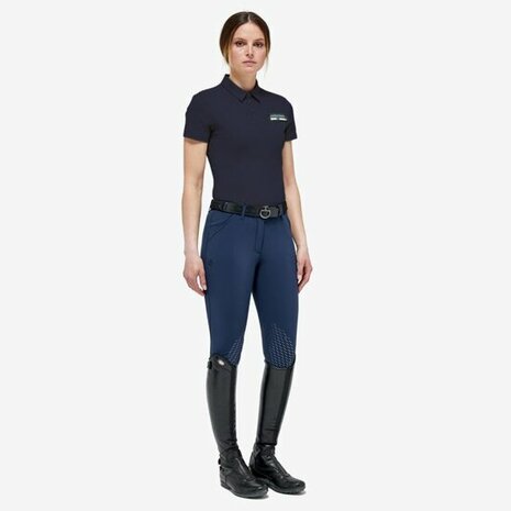 Cavalleria Toscana lichtgewicht performance pique poloshirt navy